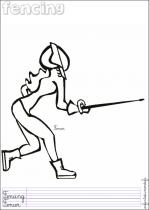 coloriage-escrime-1
